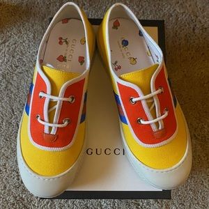 Gucci web kids canvas sneakers